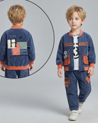 Conjunto Niño Terciopelo 2 Piezas  Chaqueta y Pantalón