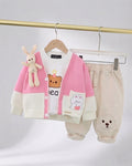 Conjunto Bebé 3 Piezas Osito ,Ropa Bebé Niño y Niña