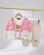 Conjunto Bebé 3 Piezas Osito ,Ropa Bebé Niño y Niña
