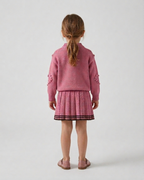 Vestido niña invierno tejido conjunto 2 piezas (top y falda plisada) niña de dos piezas Ideal para primavera y para clima otoñal en España