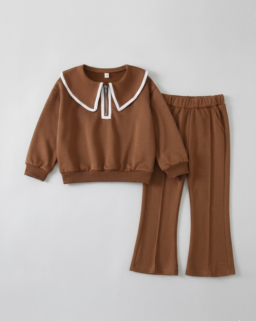 Conjunto niña 2 piezas invierno cálido con diseño moderno y cómodo en España