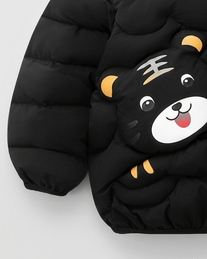 Chaqueta niño invierno acolchado con capucha y cremallera – ropa niño invierno,Ideal para clima otoñal en España