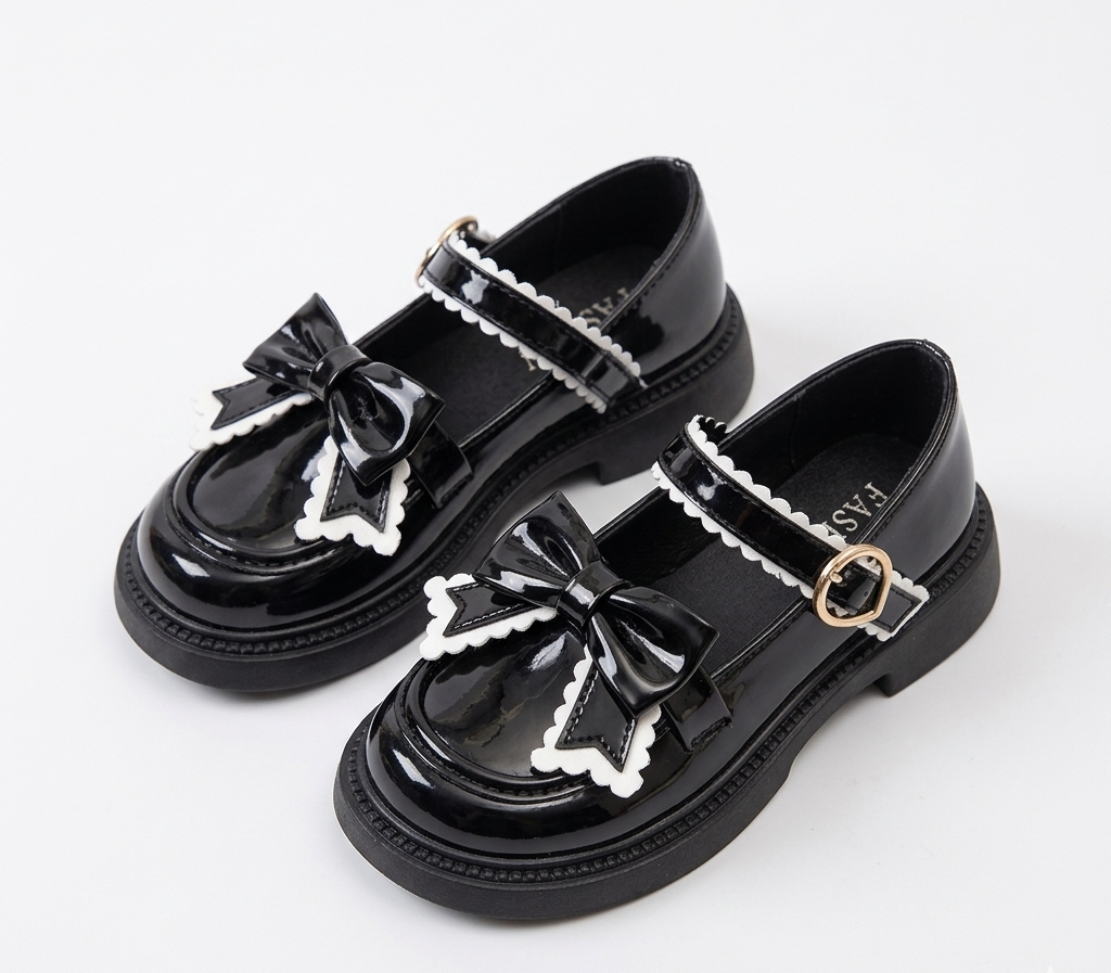 Zapato elegante para niña con diseño de lazo atractivo en España