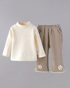 Conjunto Niña Floral 3 Piezas Invierno,Manga Larga