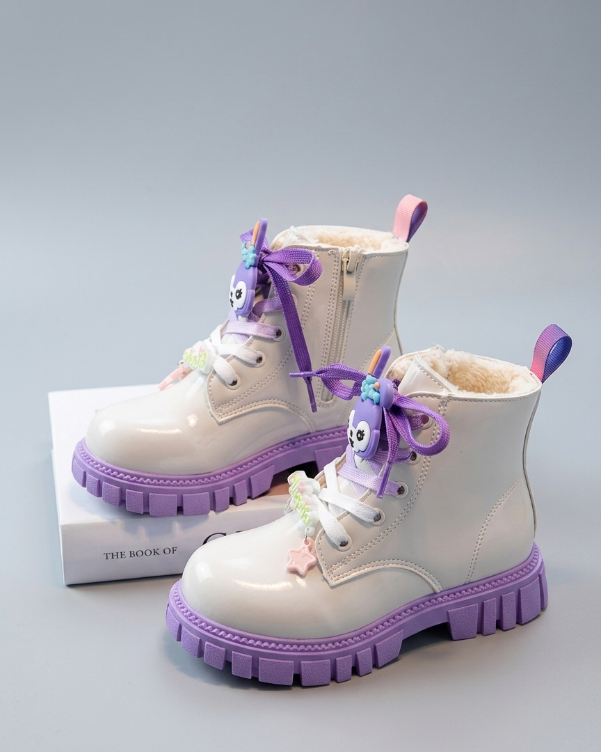 Bota de invierno para niña con diseño moderno y brillante en España