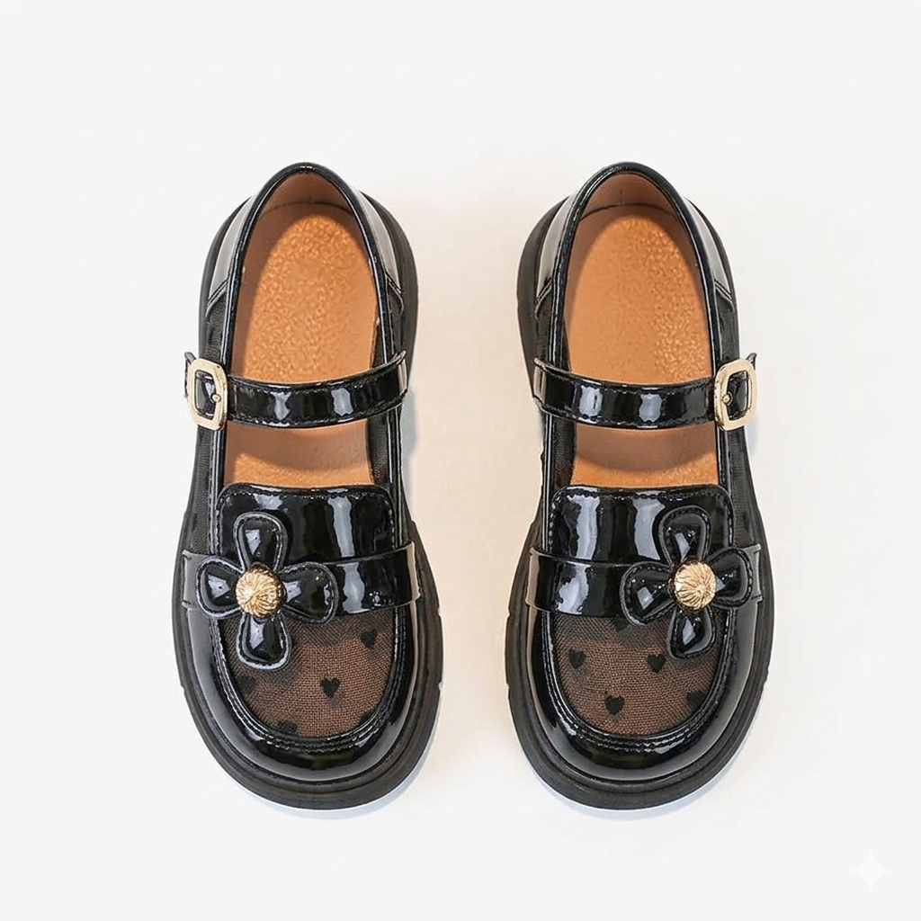 Zapato transparente decorativo con flor brillante de verano para niñas en España