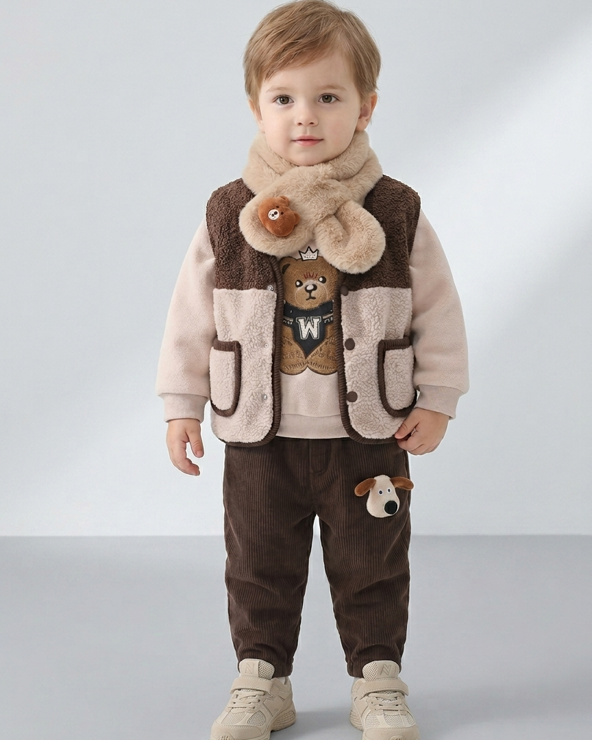 Conjunto bebé invierno 3 piezas (chaqueta, camiseta y pantalón cálido) en España