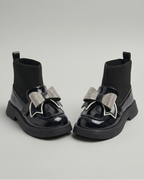Zapato Lujo Niña Cristales y Lazo