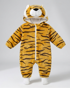 Mono de invierno bebé niño con capucha de animal – pijama infantil de felpa suave en España
