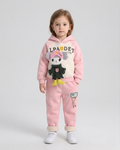 Conjunto niña invierno 2 piezas con sudadera con capucha y pantalón con forro de peluche | ropa bebé niña en España