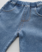 Conjunto niña 3 piezas ropa bebé niña – blusa rosa, chaqueta con conejo y pantalón vaquero con mariposas en España
