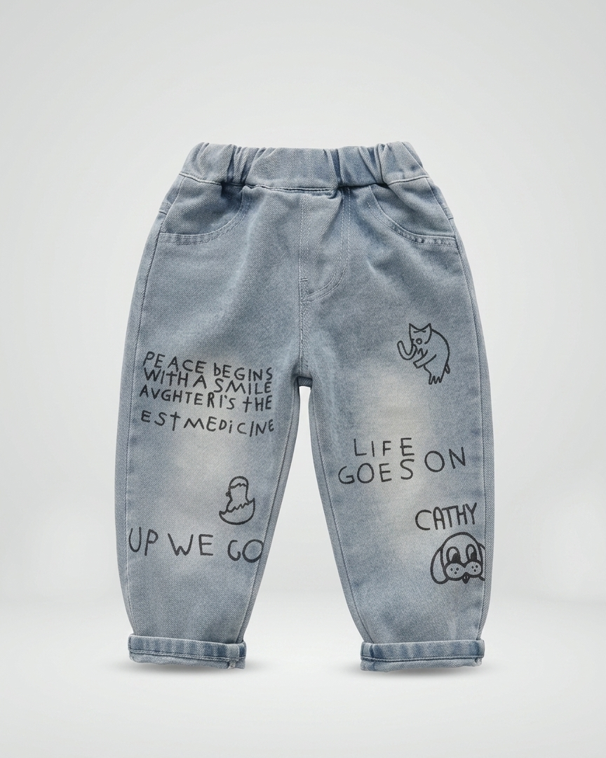 Conjunto niño invierno 3 piezas con suéter y pantalón vaquero