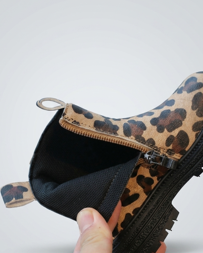 Botas Leopardo Invierno Estilo Infantil