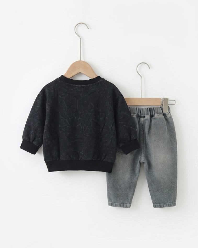 Conjunto niño ropa infantil 2 piezas sudadera algodón y pantalón moderno en España