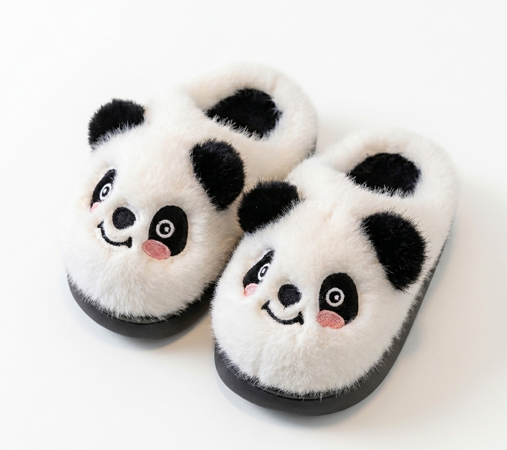 Pantuflas de invierno cálidas con diseño de panda en España