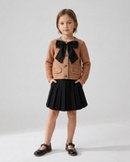 Conjunto niña 2 piezas con lazo grande elegante otoño invierno  es perfecto para ocasiones especiales, en España