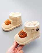 Botas Niño Cara de Osito Invierno Cálido