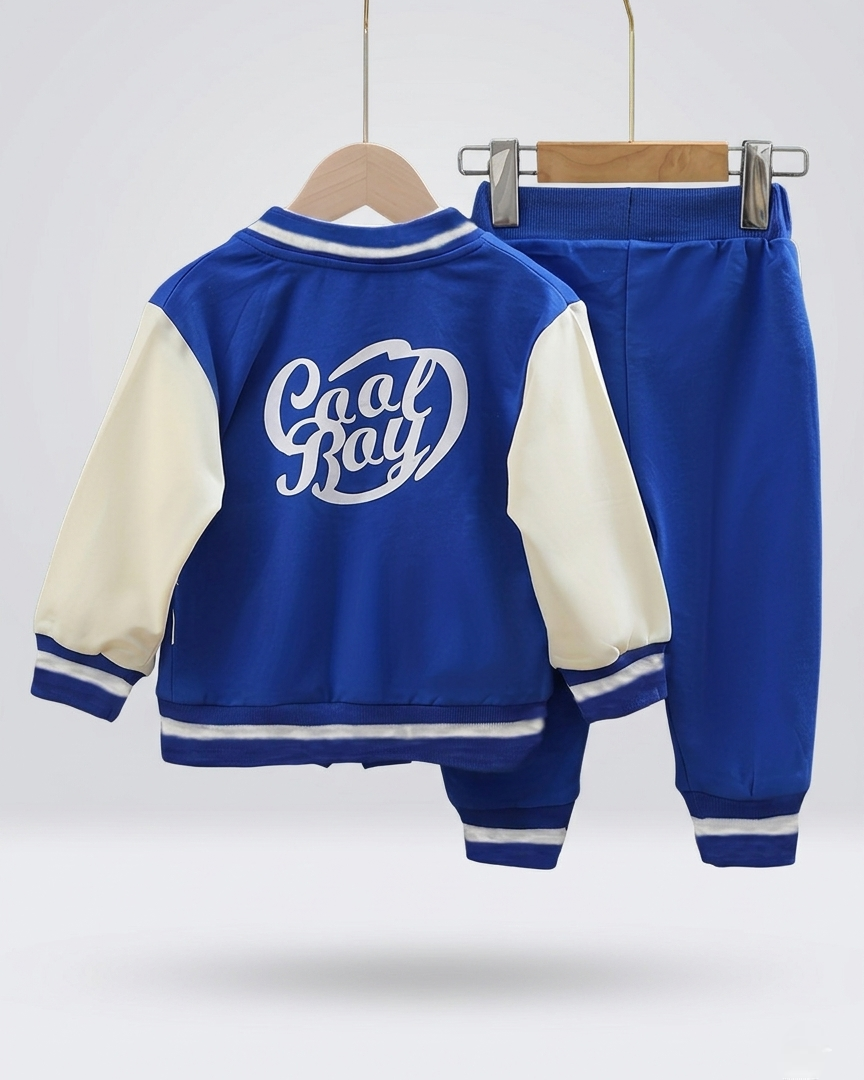 Conjunto deportivo infantil 3 piezas bebé y niño con chaqueta varsity y pantalón cómodo ropa niño en España
