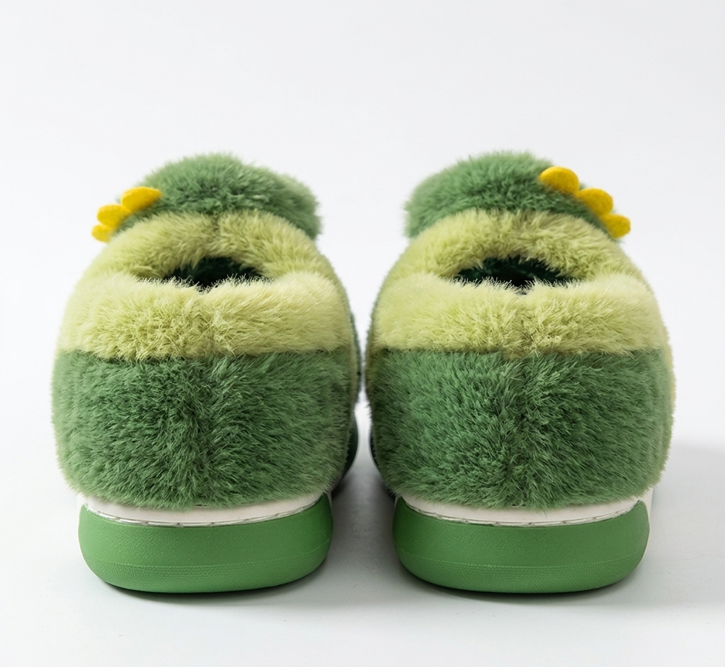 Pantufla de invierno cálida con diseño de dinosaurio tridimensional en España