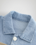 Conjunto niño ropa infantil 3 piezas vaquero moderno con camisa y pantalón , Ideal para primavera en España