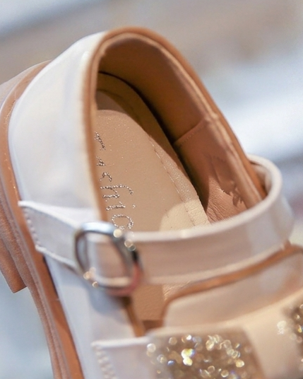 Zapato Transparente Niña Flor y Brillo