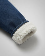 Abrigo Vaquero Niña Invierno Chaqueta Denim Forrada Pelo