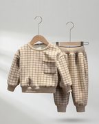 Conjunto Bebé Niño Invierno 3 Piezas  Chaqueta Acolchada, Suéter y Pantalón
