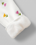 Conjunto niña 2 piezas con bordado de flores 3D otoño invierno,destacada para looks elegantes y sencillos en España