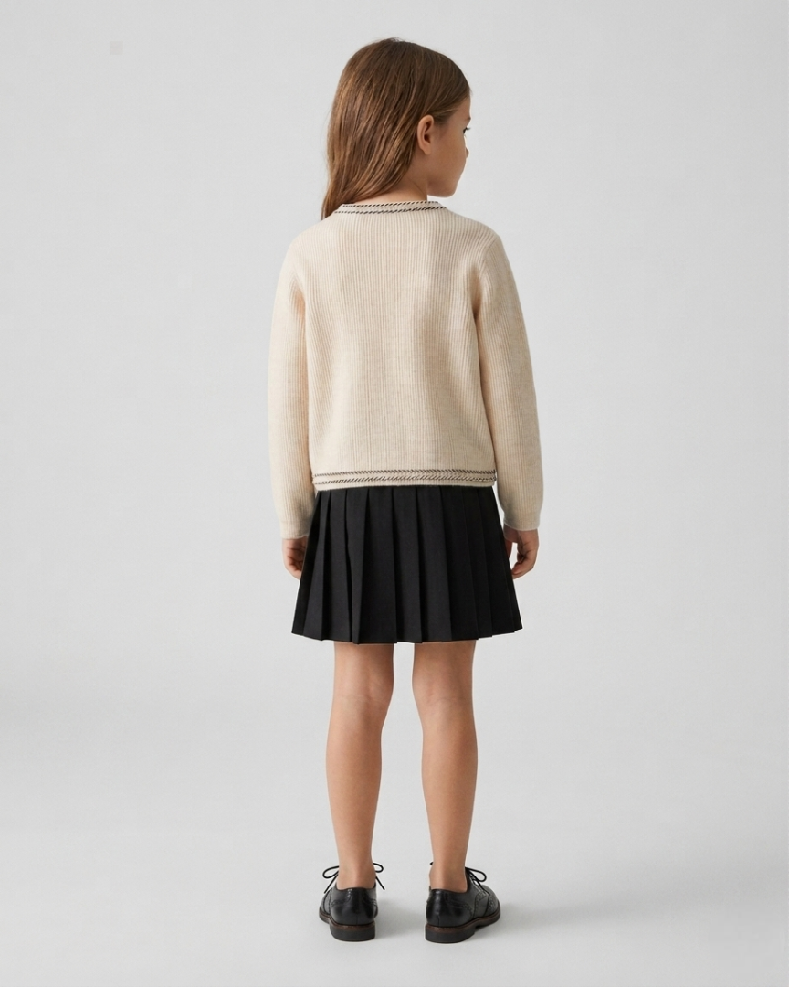 Conjunto niña 2 piezas con lazo grande elegante otoño invierno  es perfecto para ocasiones especiales, en España