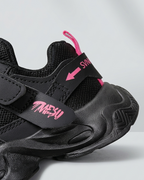 Zapatillas Negras Rosa Niña Deportivas