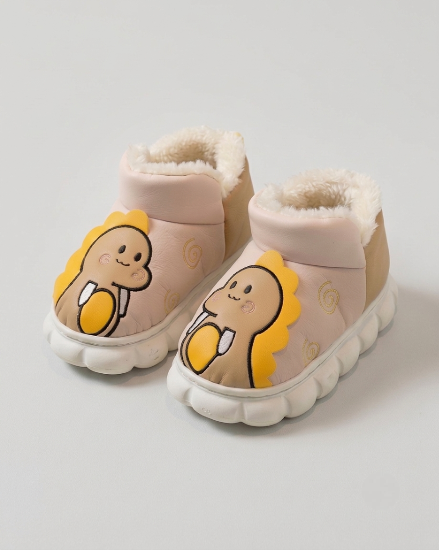 Botas de invierno con forro de piel suave y estampado de dinosaurios en 3D. en España