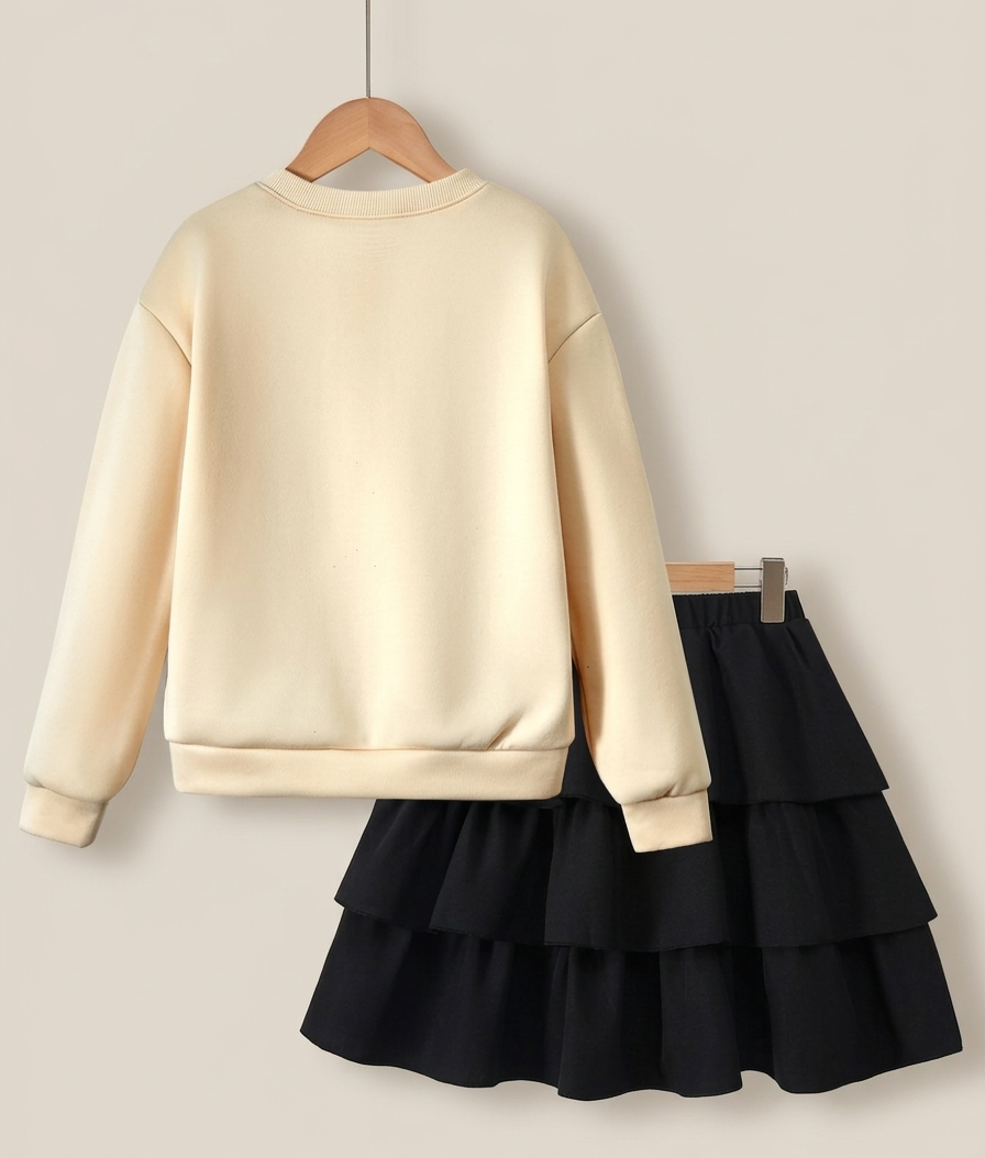 El conjunto de tul y capas que redefine la elegancia infantil