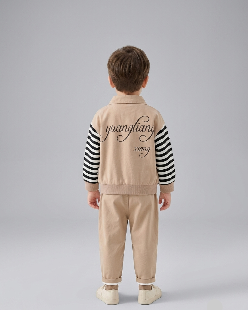 Conjunto bebé niño ropa casual 2 piezas camiseta y pantalón moderno, Ideal para primavera  en España