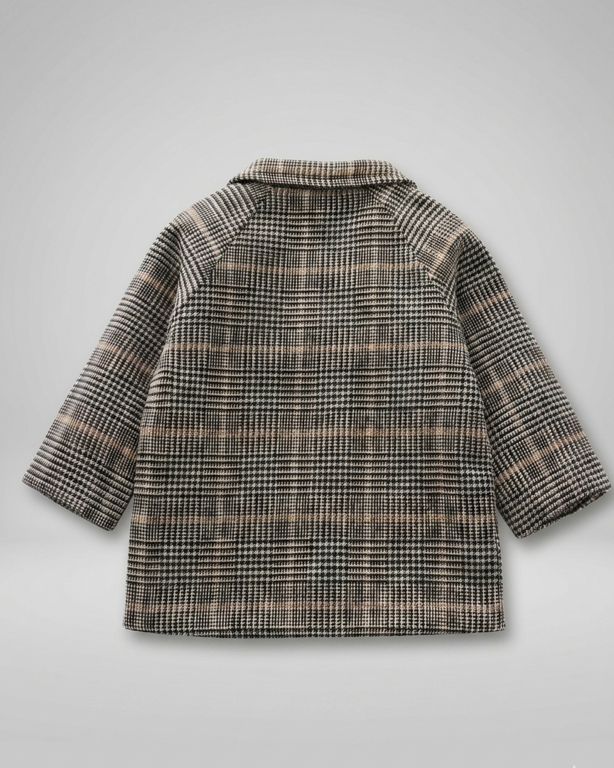 Abrigo de invierno infantil clásico elegante para niño y niña outfit niño