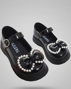 Zapato Niña Perlas Elegante