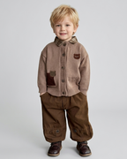 Conjunto Niño Invierno 3 Piezas Camisa, Suéter de Punto y Pantalón