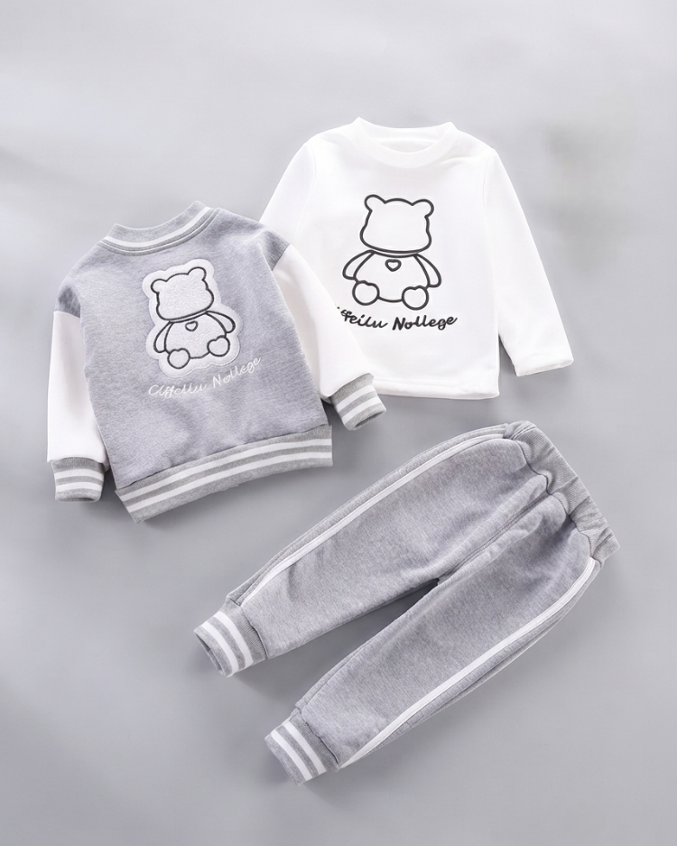 Conjunto Deportivo Niño Bear Cool Chaqueta Varsity de Algodón