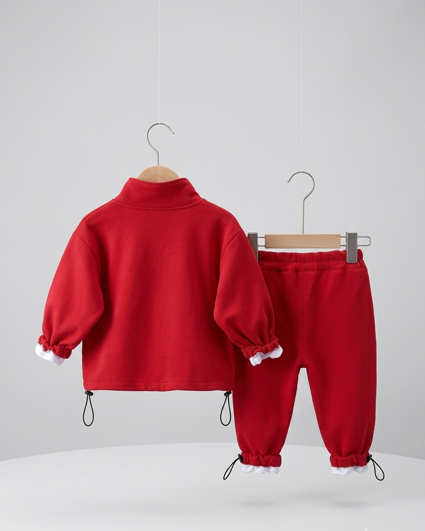 Conjunto niño invierno 2 piezas , chándal infantil con chaqueta con cremallera y pantalón deportivo con bolsillo de perrito, Ideal para primavera  en España
