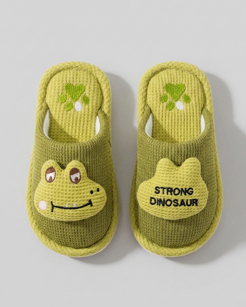 Pantuflas de algodón suave con forro cálido y diseño de dibujos animados en España