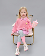 Conjunto Niña 3 Piezas Otoño Invierno Flores Bordadas