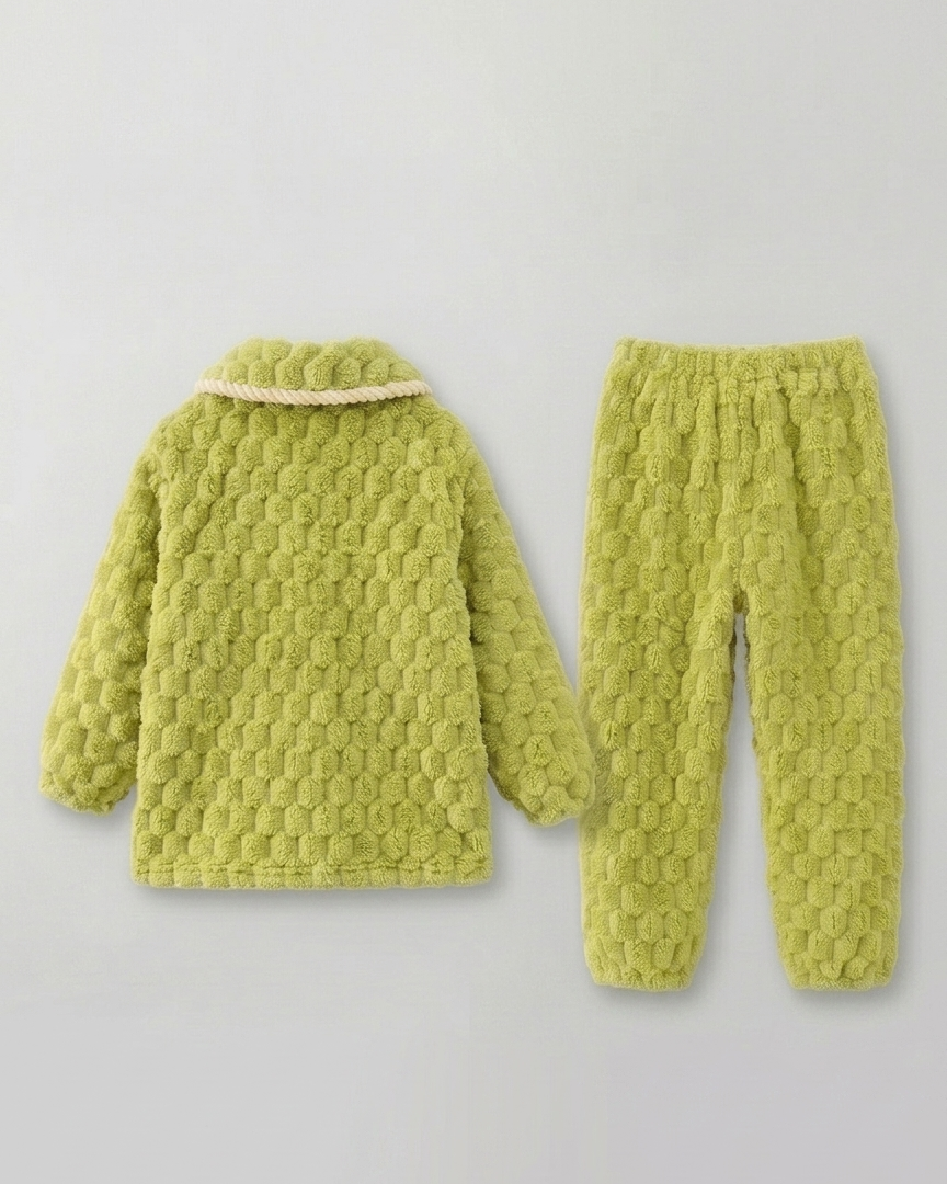 Pijamas de invierno para niños 2 piezas de felpa cálida conjunto pijama infantil invierno en España