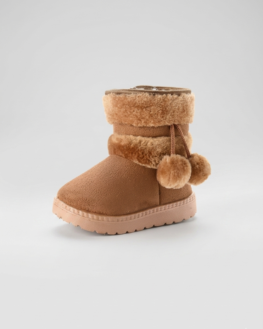 Bota cálida forrada de piel para el invierno en España