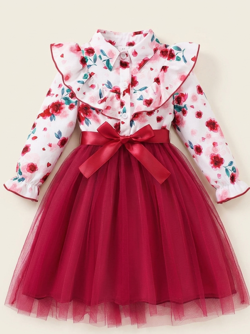 Vestidos de tul y flores: elegancia en colores vibrantes y un diseño encantador