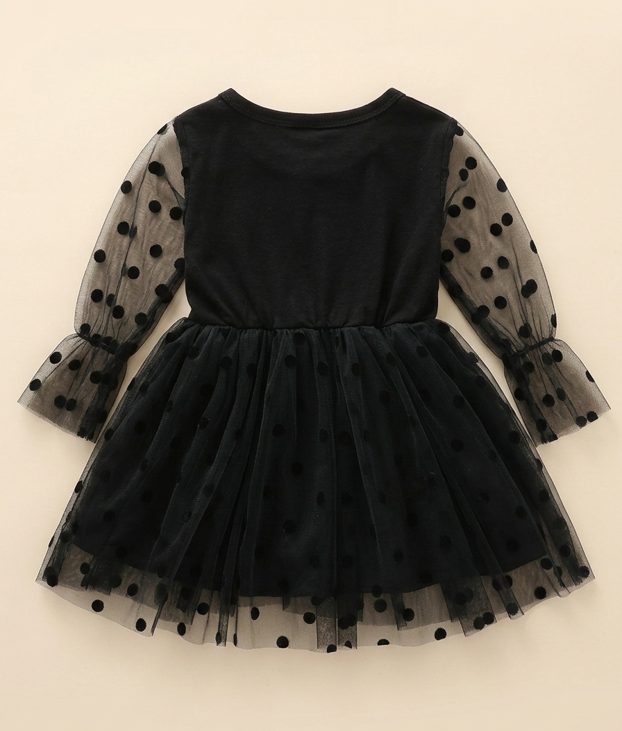 Vestido de Tul con Lunares para Niña