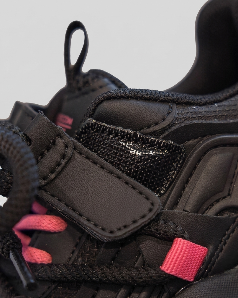 Zapatillas Negras Rosa Niña Deportivas