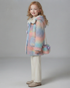 Abrigo Niña Peluche Invierno Bolso Incluido