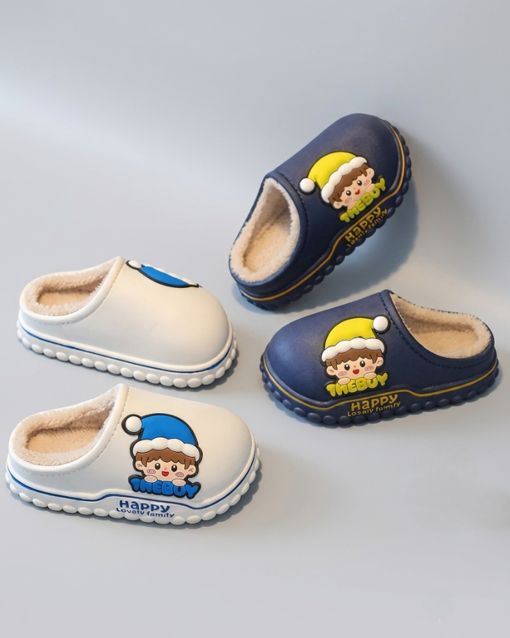 Zapatillas infantiles con forro cálido y diseño de dibujos animados en España