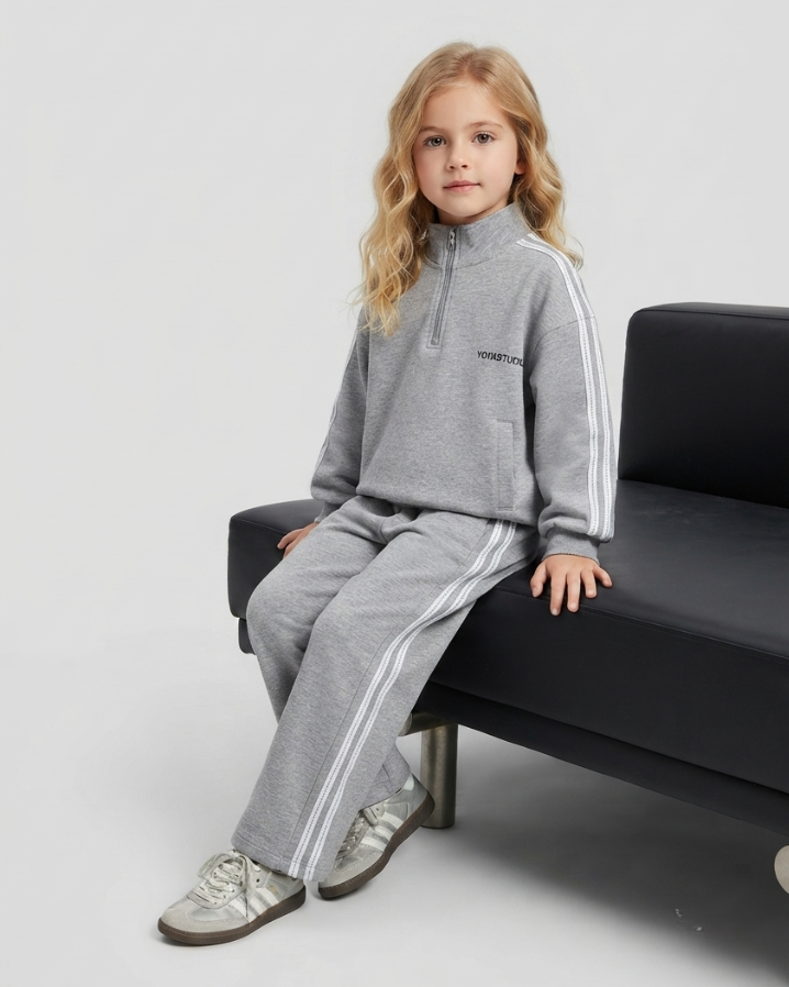 Conjunto Deportivo Niña 2 Piezas Rayas Laterales