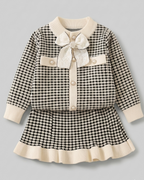 Conjunto niña invierno 2 piezas ropa infantil elegante con falda y chaqueta en España