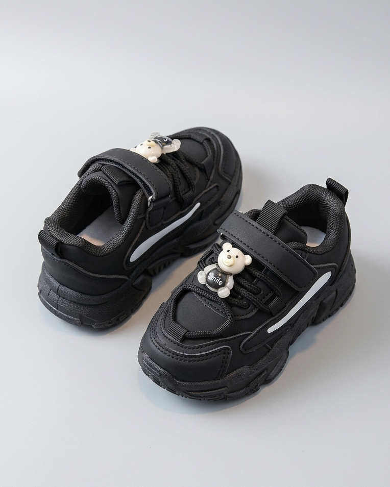 Zapato Negro Infantil Moda Urbana